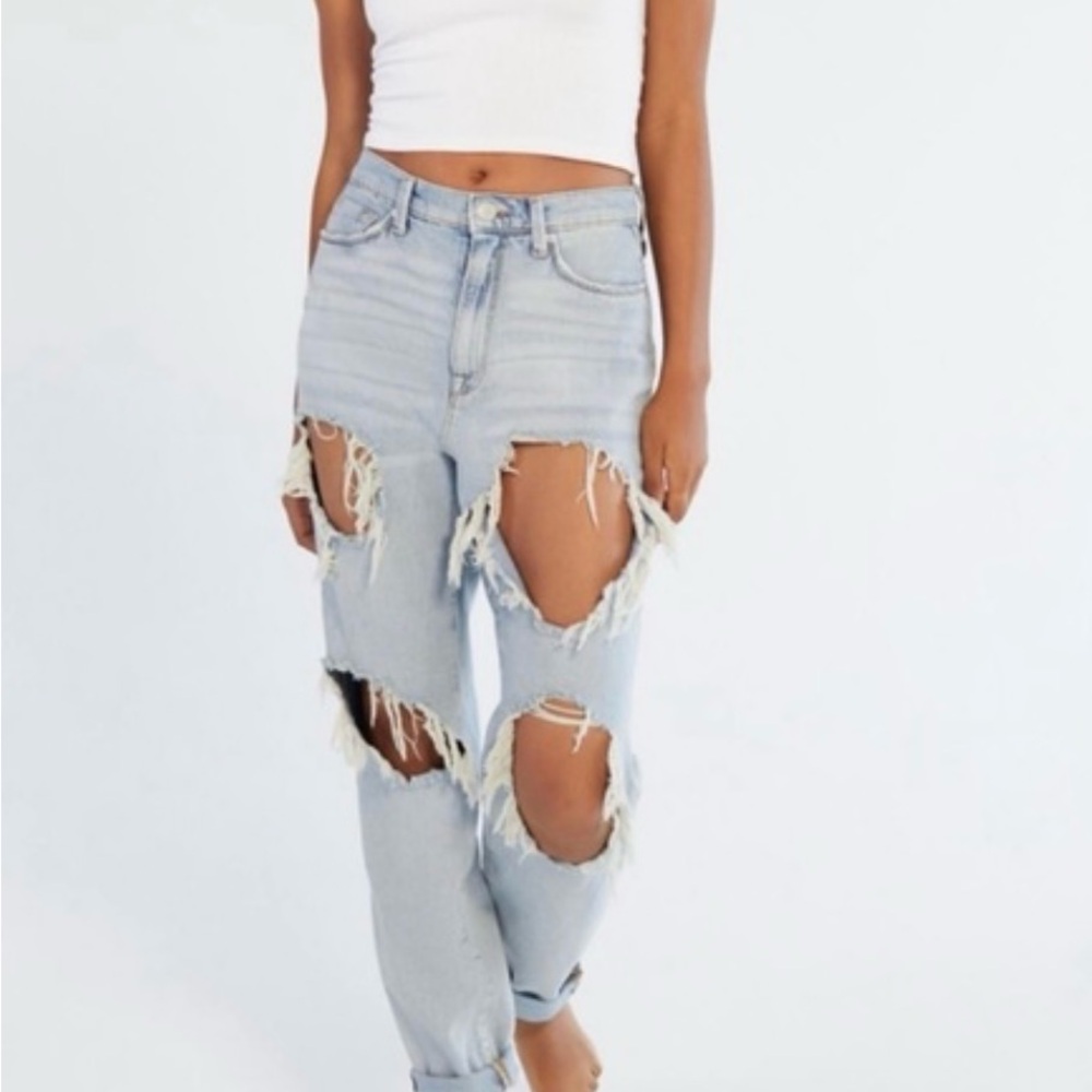 Urban Outfitters BDG Distressed Mom High Rise Jeans